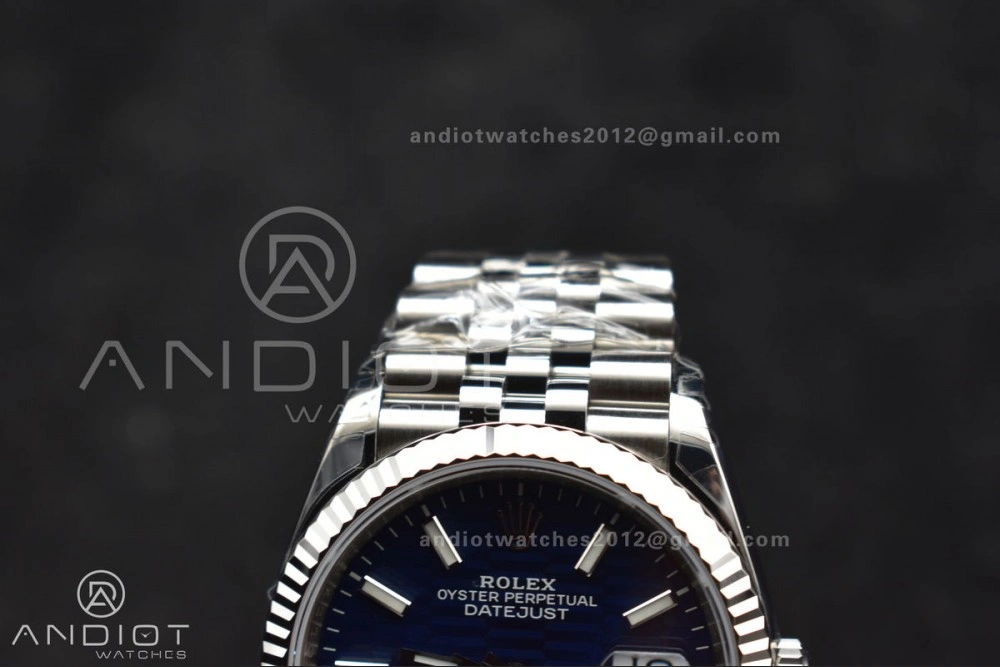 DateJust 36mm 126234 904L SS VSF 1:1 Best Edition Blue Checked Dial on Jubilee Bracelet VS3235