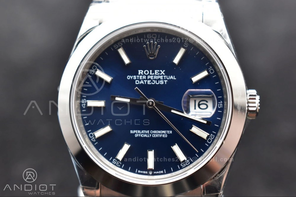 DateJust 41 126300 904L SS VSF 1:1 Best Edition Blue Dial on Oyster Bracelet VS3235