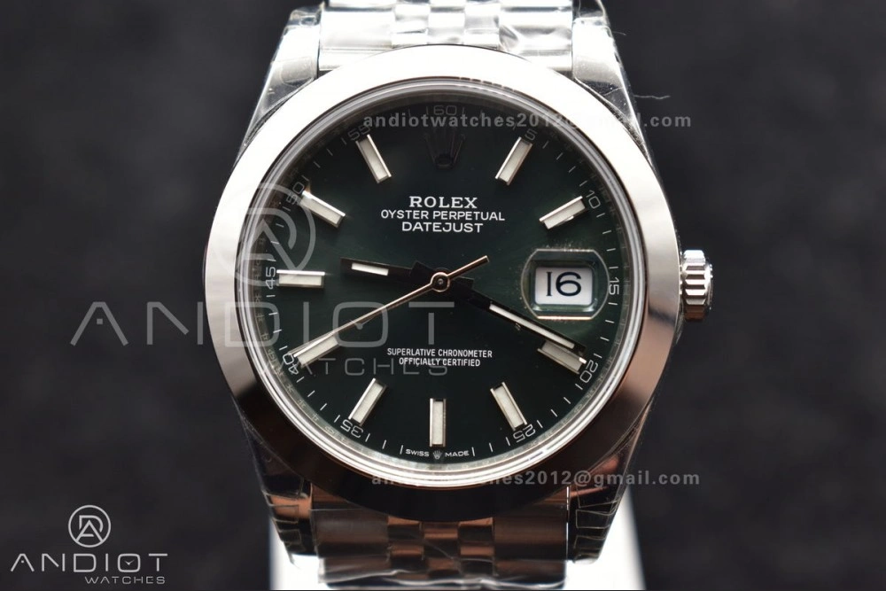 DateJust 41 126300 904L SS VSF 1:1 Best Edition Green Dial On Jubilee Bracelet VS3235