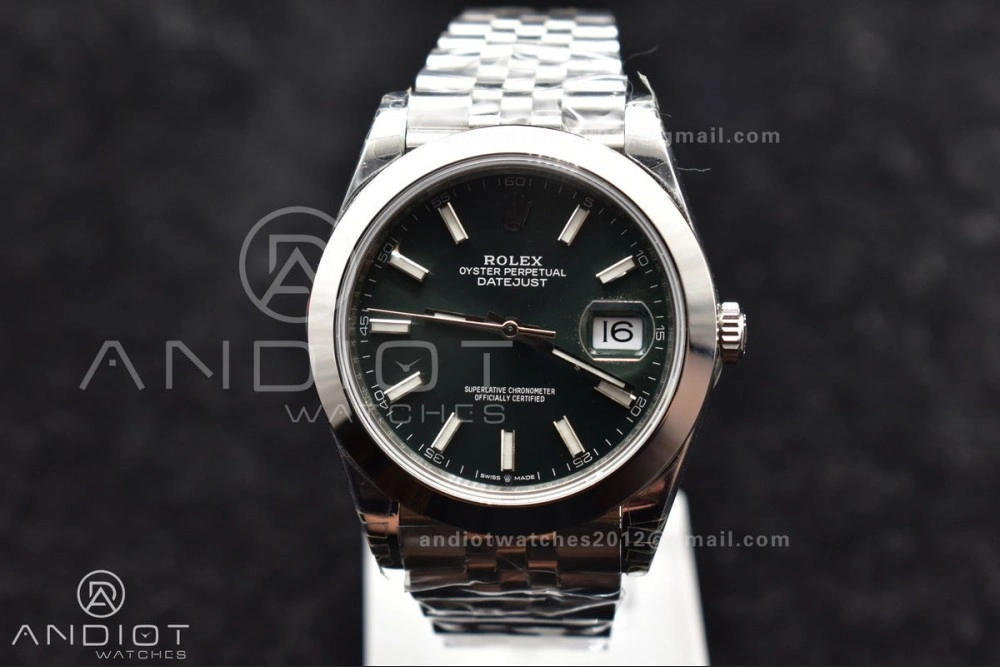 DateJust 41 126300 904L SS VSF 1:1 Best Edition Green Dial On Jubilee Bracelet VS3235