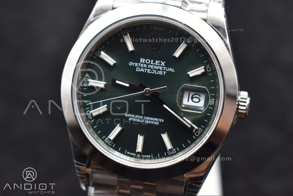 DateJust 41 126300 904L SS VSF 1:1 Best Edition Green Dial On Jubilee Bracelet VS3235