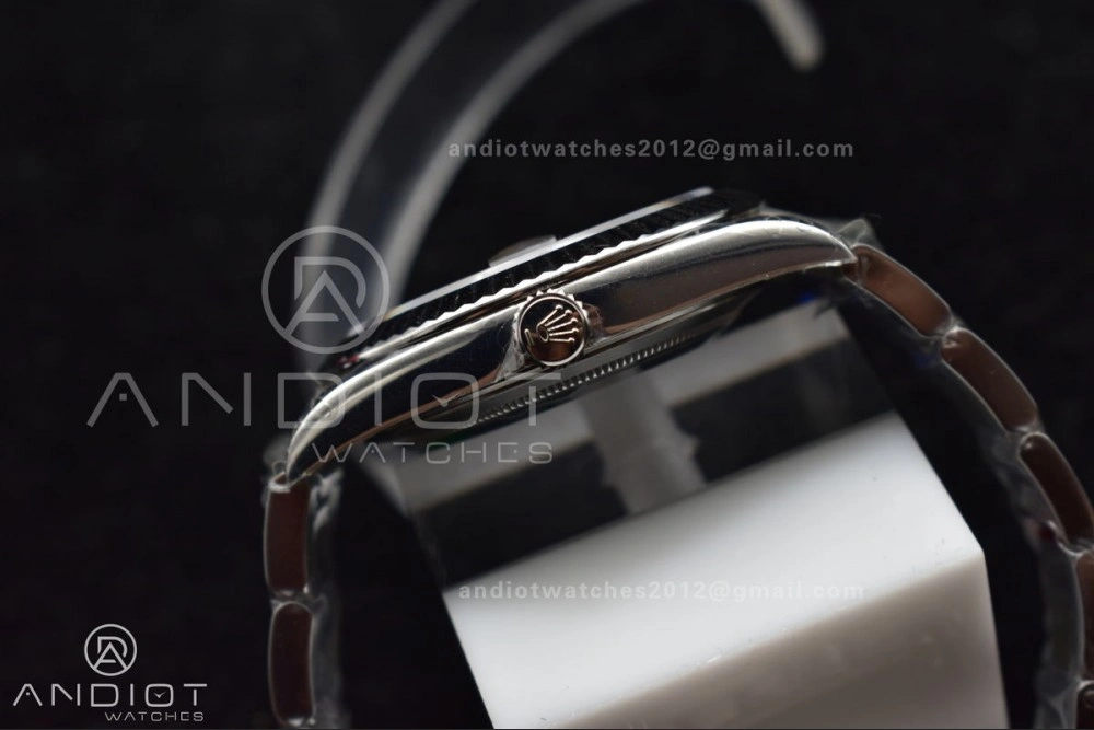 DateJust 41 126330 904L SS VSF 1:1 Best Edition Gray Dial Green Roman on Oyster Bracelet VS3235