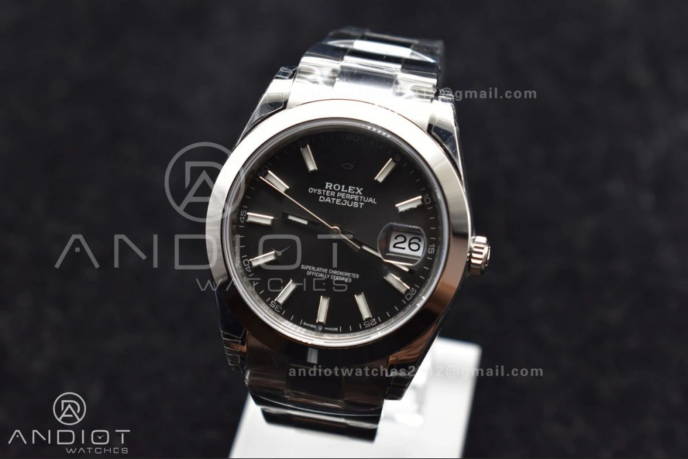 DateJust 41 126330 904L SS VSF 1:1 Best Edition Rhodium Grey Dial On Oyster Bracelet VS3235
