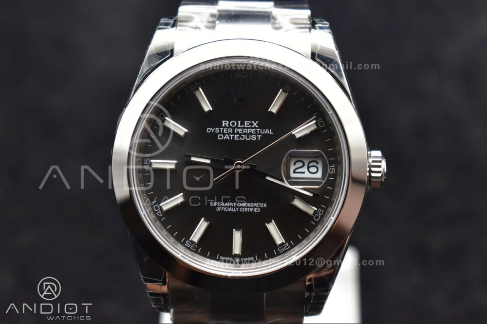 DateJust 41 126330 904L SS VSF 1:1 Best Edition Rhodium Grey Dial On Oyster Bracelet VS3235