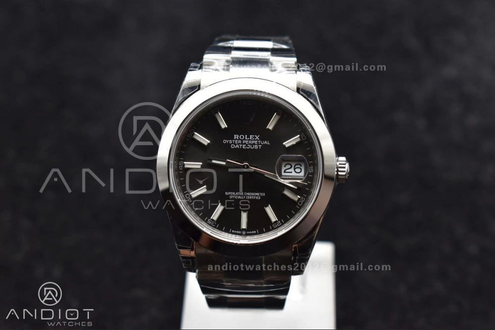 DateJust 41 126330 904L SS VSF 1:1 Best Edition Rhodium Grey Dial On Oyster Bracelet VS3235