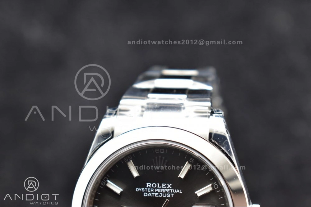 DateJust 41 126330 904L SS VSF 1:1 Best Edition Rhodium Grey Dial On Oyster Bracelet VS3235