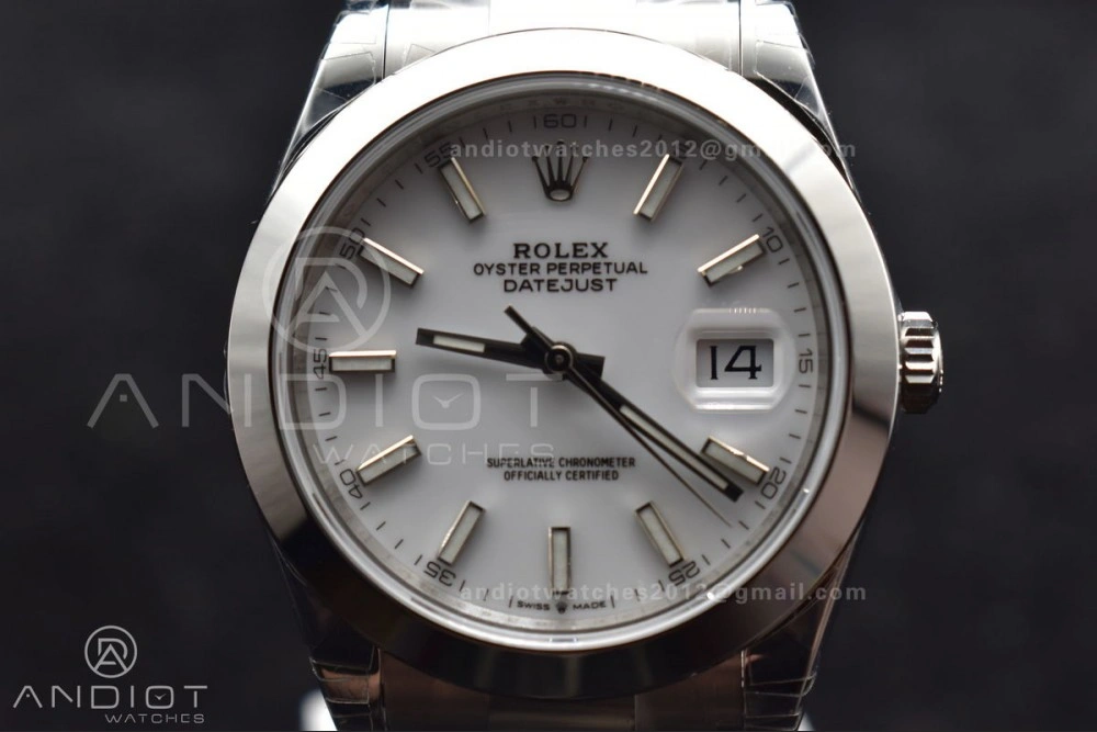 DateJust 41 126330 904L SS VSF 1:1 Best Edition White Dial on Oyster Bracelet VS3235