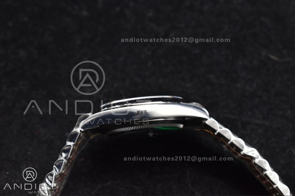 DateJust 41 126330 Wimbledon 904L SS ARF 1:1 Best Edition Gray Dial Green Roman On Jubilee Bracelet Vr3235