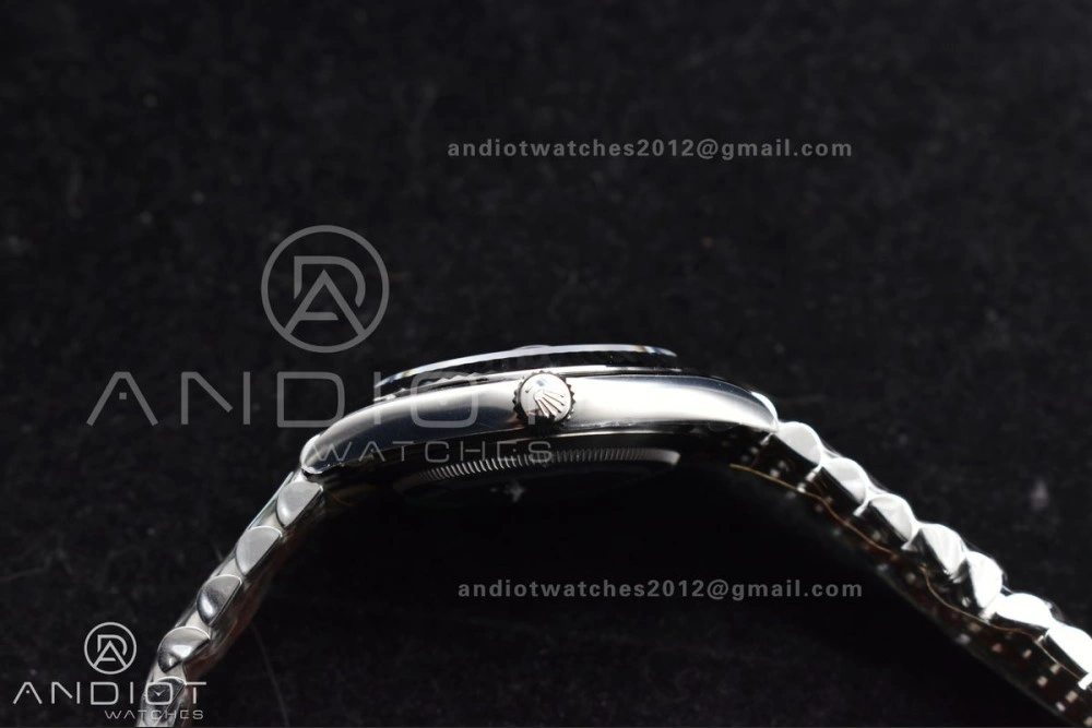 DateJust 41 126330 Wimbledon 904L SS ARF 1:1 Best Edition Gray Dial Green Roman On Jubilee Bracelet Vr3235