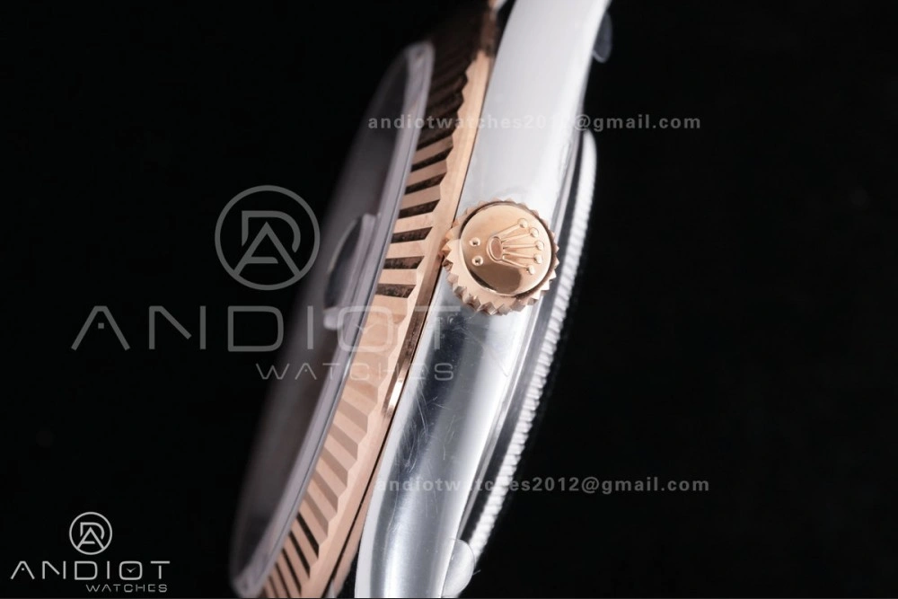 DateJust 41 126331 Clean 1:1 Best Edition 904L Steel Champagne Dial on SS RG Jubilee Bracelet SH3235