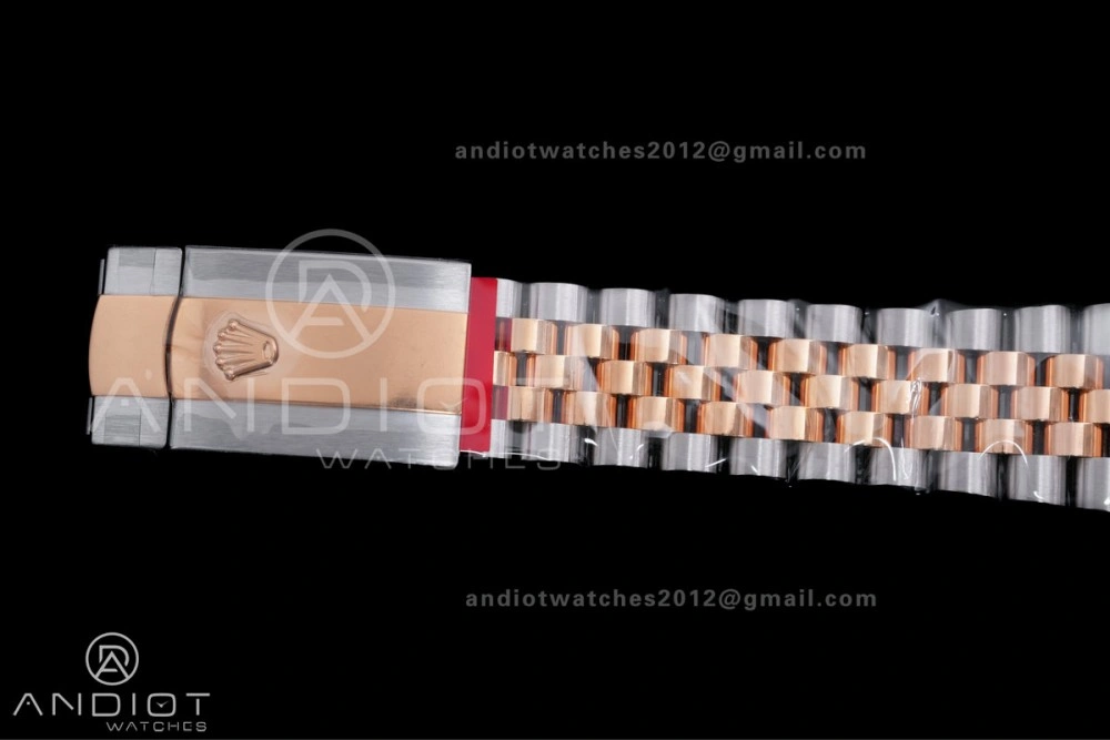 DateJust 41 126331 Clean 1:1 Best Edition 904L Steel Champagne Dial on SS RG Jubilee Bracelet SH3235