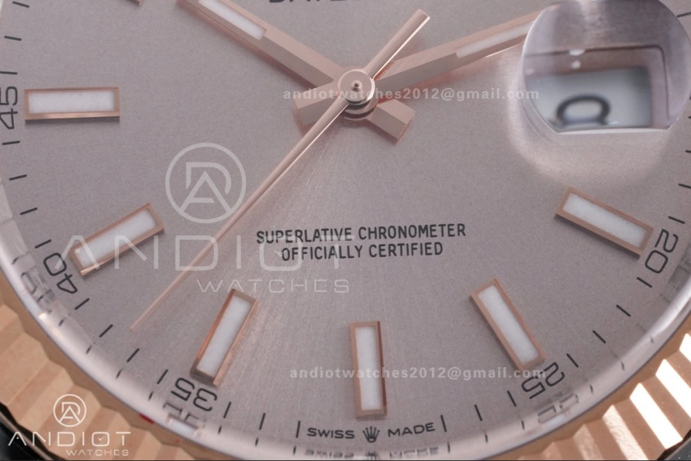 DateJust 41 126331 Clean 1:1 Best Edition 904L Steel Champagne Dial on SS RG Jubilee Bracelet SH3235