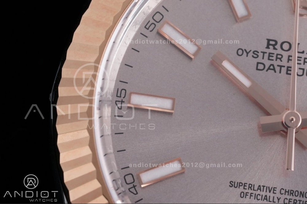 DateJust 41 126331 Clean 1:1 Best Edition 904L Steel Champagne Dial on SS RG Jubilee Bracelet SH3235