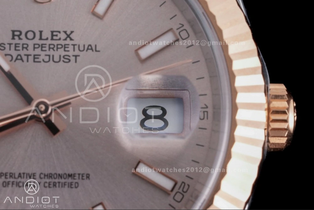 DateJust 41 126331 Clean 1:1 Best Edition 904L Steel Champagne Dial on SS RG Jubilee Bracelet SH3235