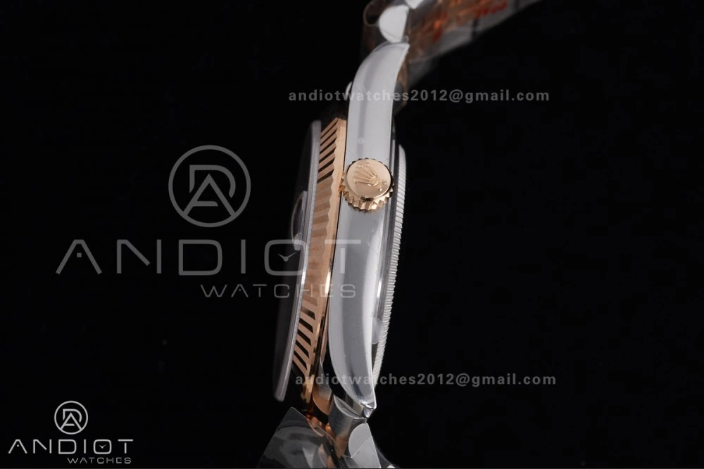 DateJust 41 126331 Clean 1:1 Best Edition 904L Steel RG Diamonds Dial on SS RG Jubilee Bracelet SH3235