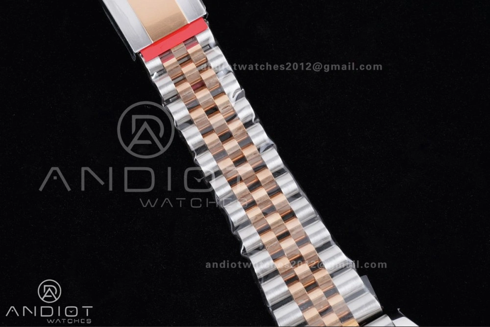 DateJust 41 126331 Clean 1:1 Best Edition 904L Steel RG Diamonds Dial on SS RG Jubilee Bracelet SH3235