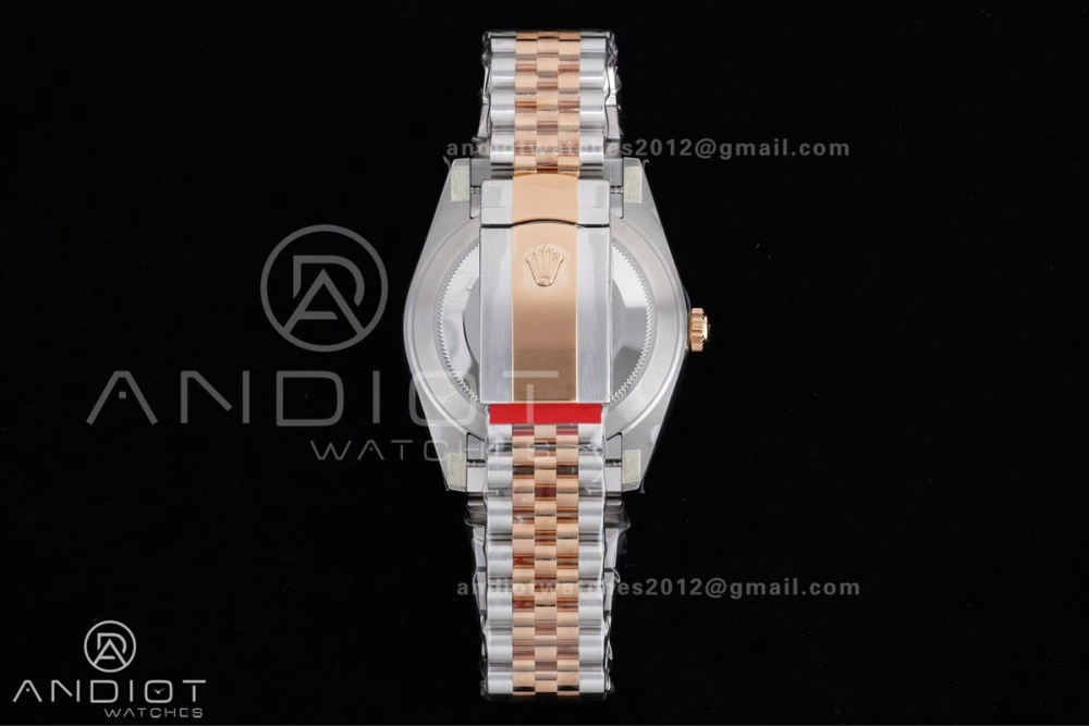 DateJust 41 126331 Clean 1:1 Best Edition 904L Steel RG Diamonds Dial on SS RG Jubilee Bracelet SH3235