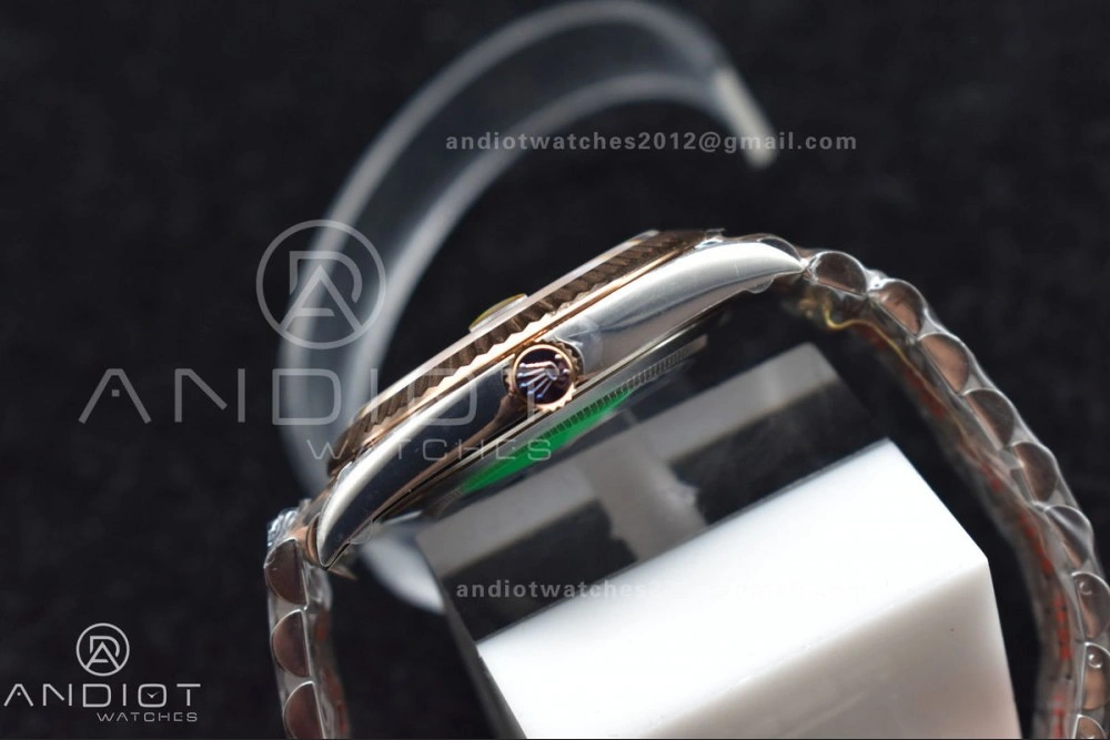 DateJust 41 126331 VSF 1:1 Best Edition 904L Steel Brown Dial on SS RG Jubilee Bracelet VS3235