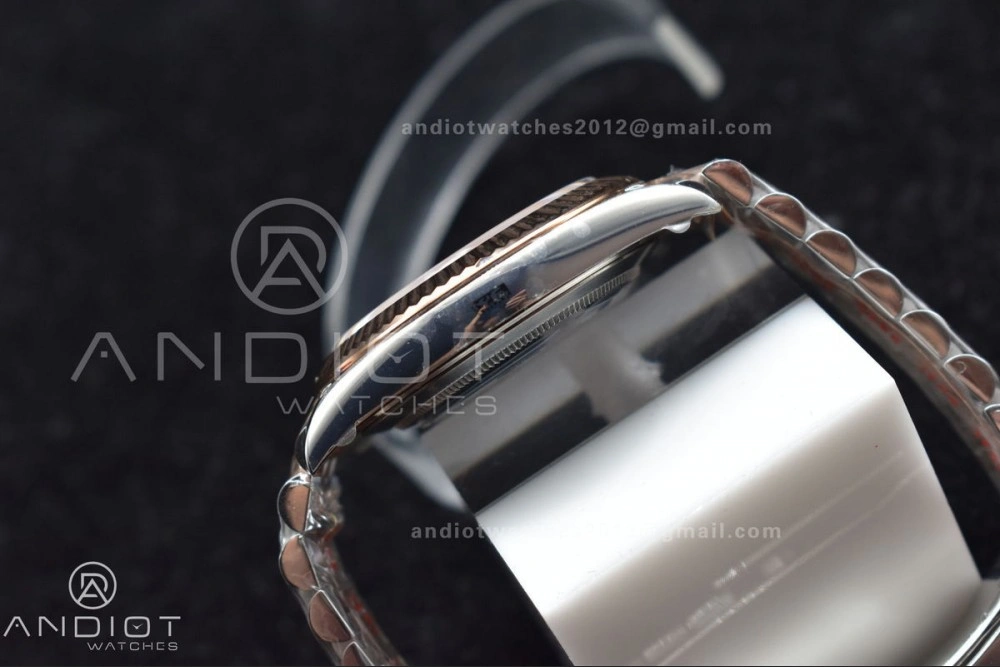 DateJust 41 126331 VSF 1:1 Best Edition 904L Steel Brown Dial on SS RG Jubilee Bracelet VS3235