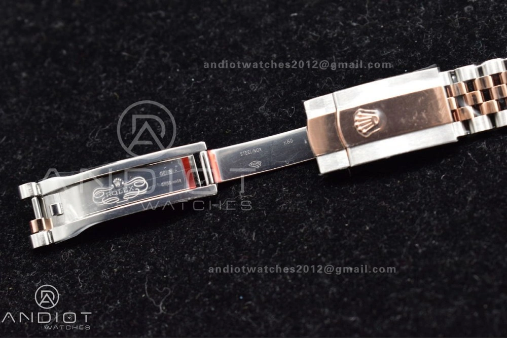 DateJust 41 126331 VSF 1:1 Best Edition 904L Steel Brown Dial on SS RG Jubilee Bracelet VS3235