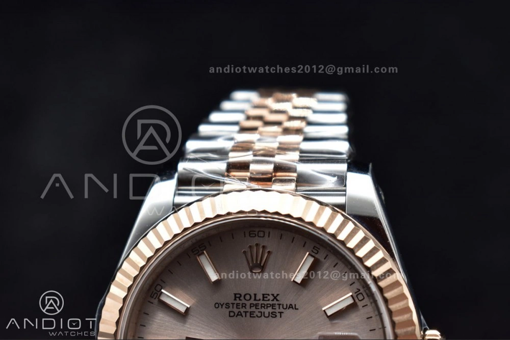 DateJust 41 126331 VSF 1:1 Best Edition 904L Steel Rose Gold Dial On SS RG Jubilee Bracelet VS3235