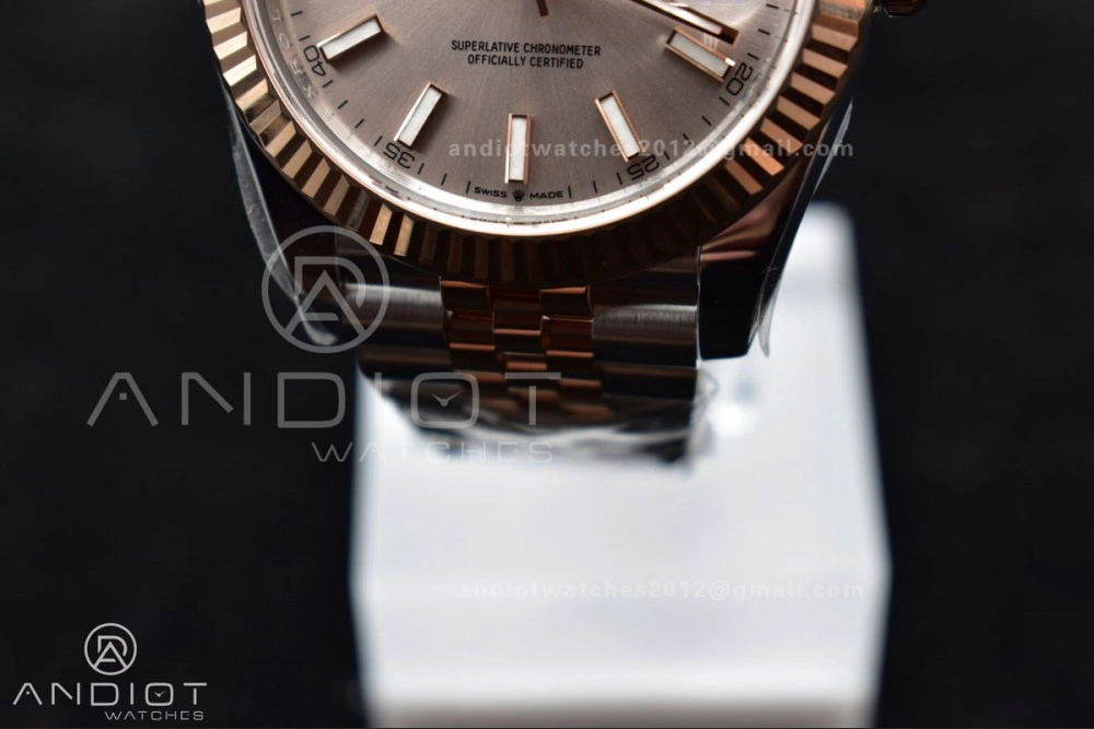 DateJust 41 126331 VSF 1:1 Best Edition 904L Steel Rose Gold Dial On SS RG Jubilee Bracelet VS3235