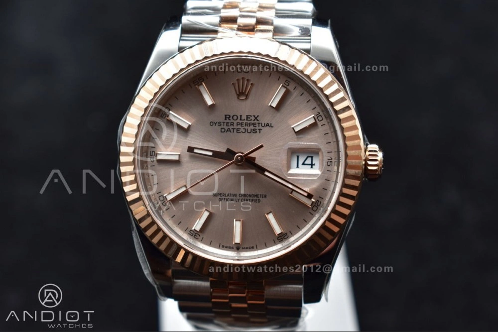 DateJust 41 126331 VSF 1:1 Best Edition 904L Steel Rose Gold Dial On SS RG Jubilee Bracelet VS3235