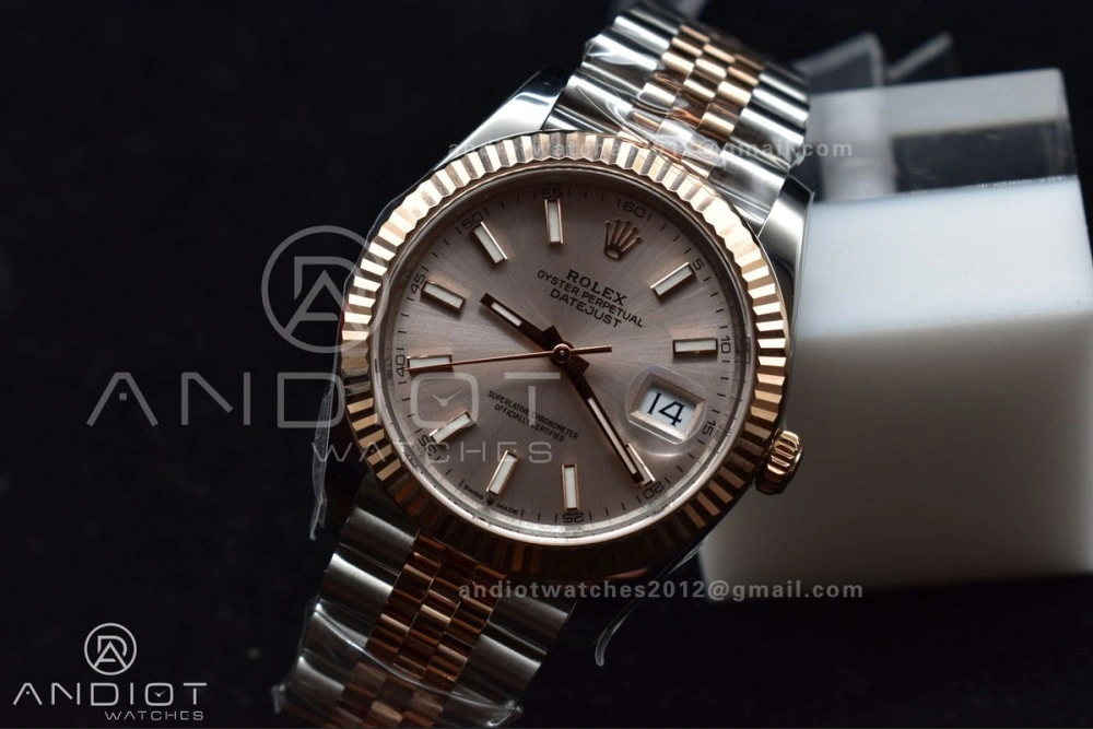 DateJust 41 126331 VSF 1:1 Best Edition 904L Steel Rose Gold Dial On SS RG Jubilee Bracelet VS3235