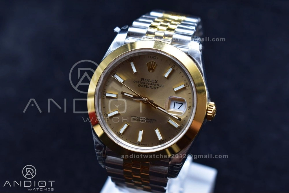 DateJust 41 126331 VSF 1:1 Best Edition 904L Steel Yellow Gold Dial On SS YG Jubilee Bracelet VS3235