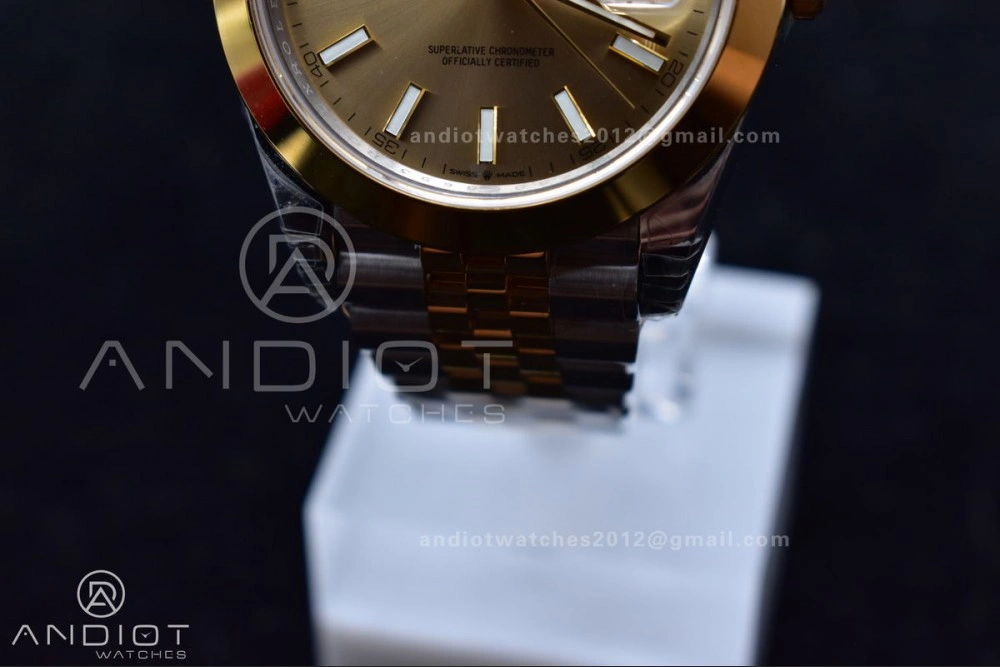 DateJust 41 126331 VSF 1:1 Best Edition 904L Steel Yellow Gold Dial On SS YG Jubilee Bracelet VS3235