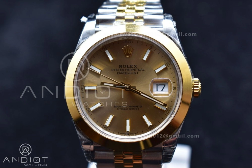 DateJust 41 126331 VSF 1:1 Best Edition 904L Steel Yellow Gold Dial On SS YG Jubilee Bracelet VS3235