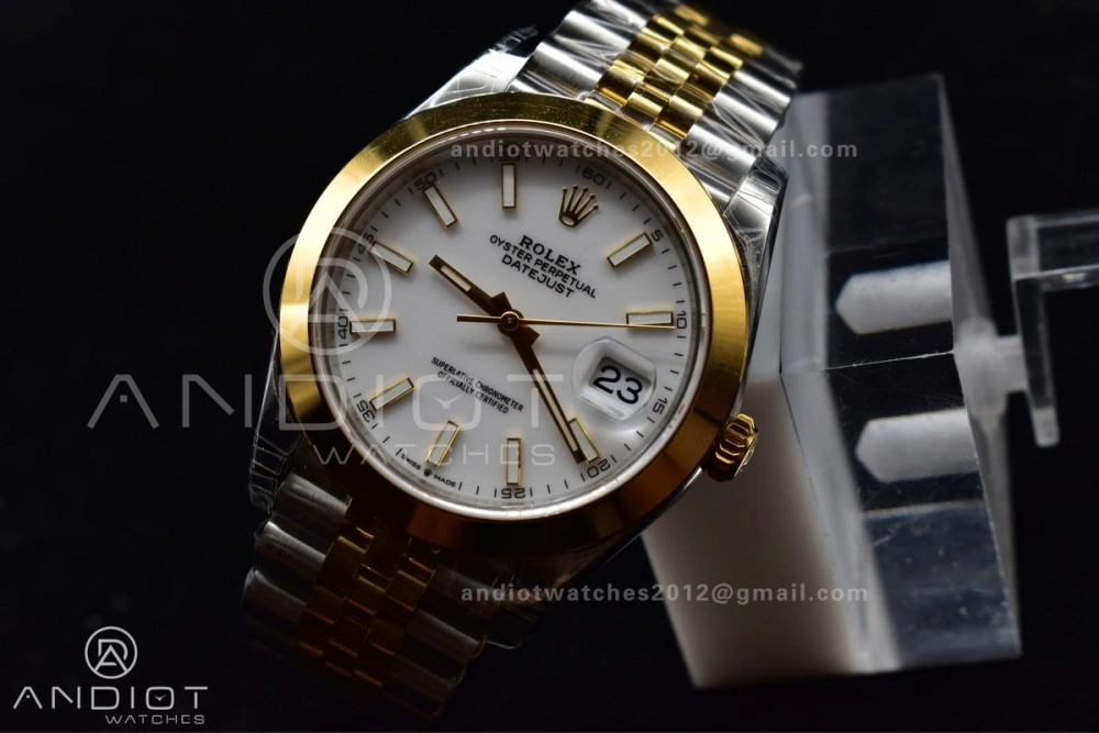 DateJust 41 126331 VSF 1:1 Best Edition 904L Steel Yellow Gold Dial On SS YG Jubilee Bracelet VS3235