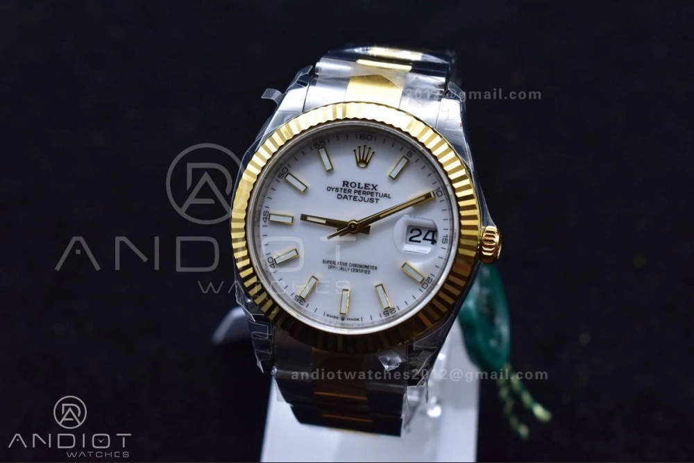 DateJust 41 126333 904L SS YG VSF 1:1 Best Edition White Dial on Oyster Bracelet VS3235