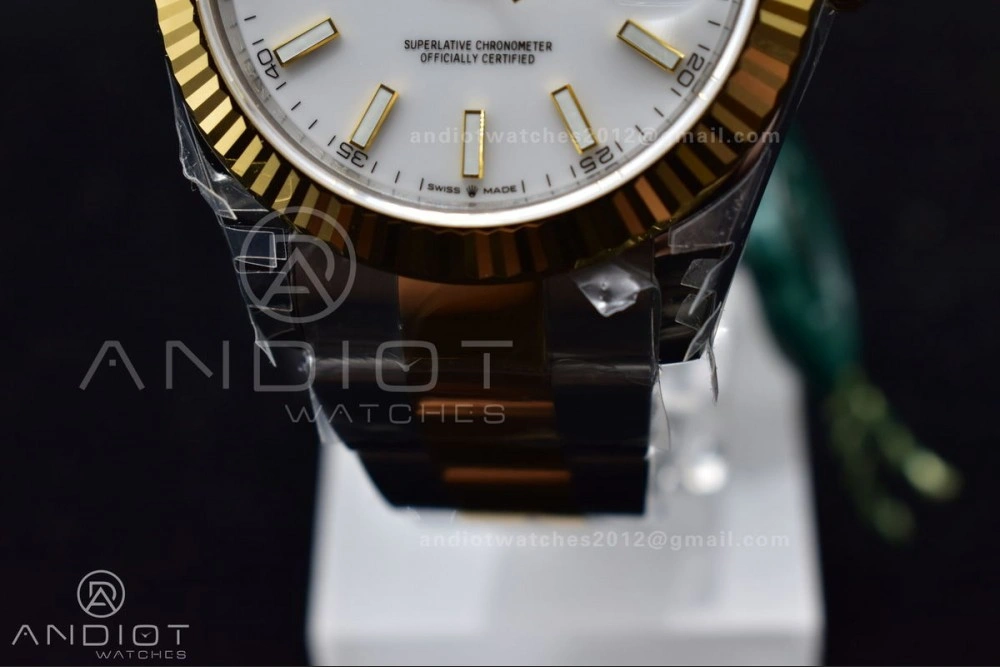 DateJust 41 126333 904L SS YG VSF 1:1 Best Edition White Dial on Oyster Bracelet VS3235