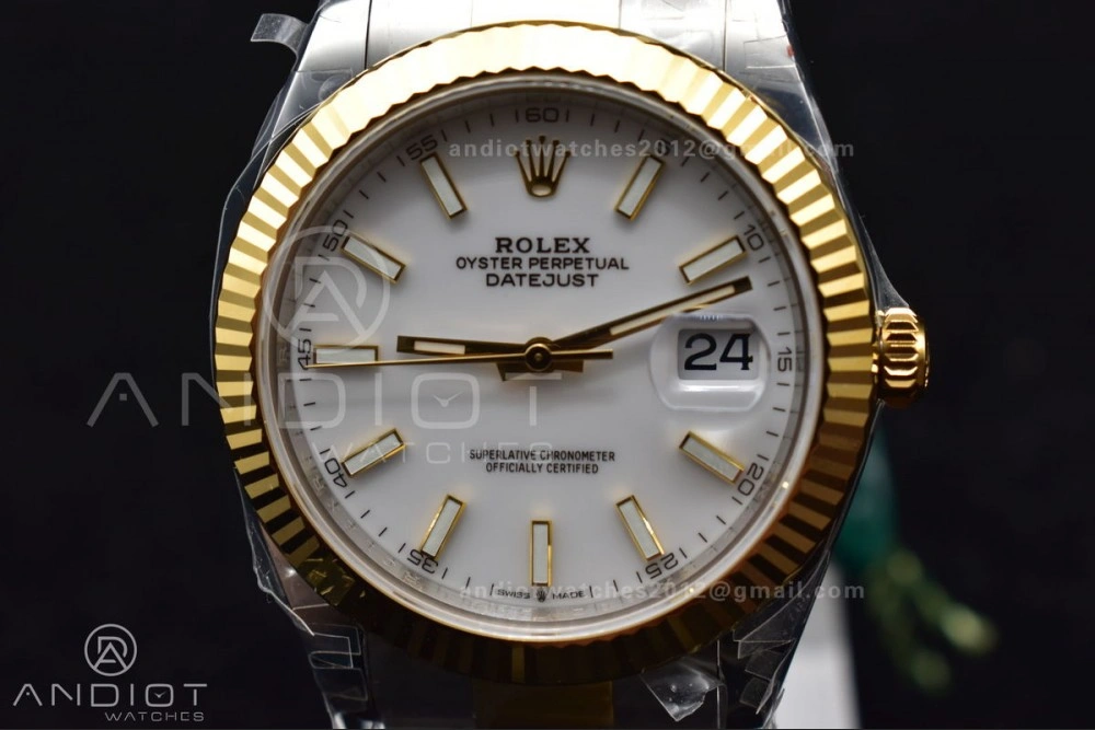 DateJust 41 126333 904L SS YG VSF 1:1 Best Edition White Dial on Oyster Bracelet VS3235
