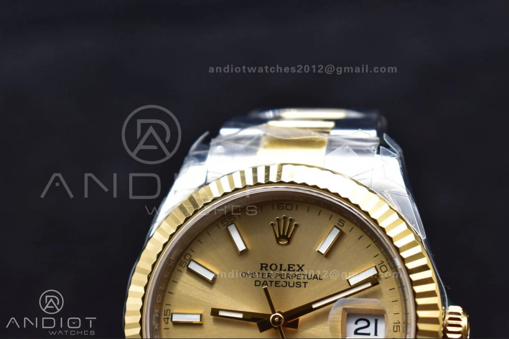 DateJust 41 126333 904L SS YG VSF 1:1 Best Edition YG Dial on Oyster Bracelet VS3235