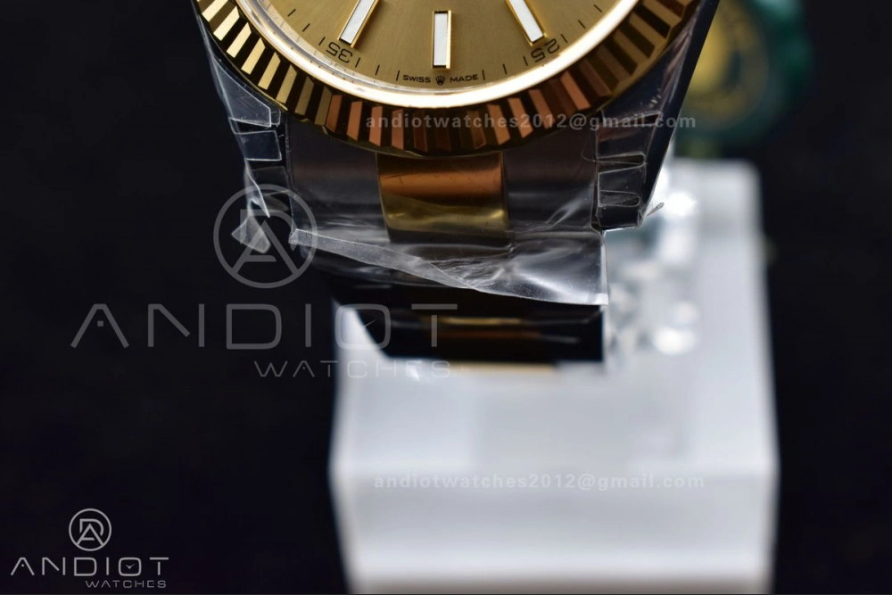 DateJust 41 126333 904L SS YG VSF 1:1 Best Edition YG Dial on Oyster Bracelet VS3235