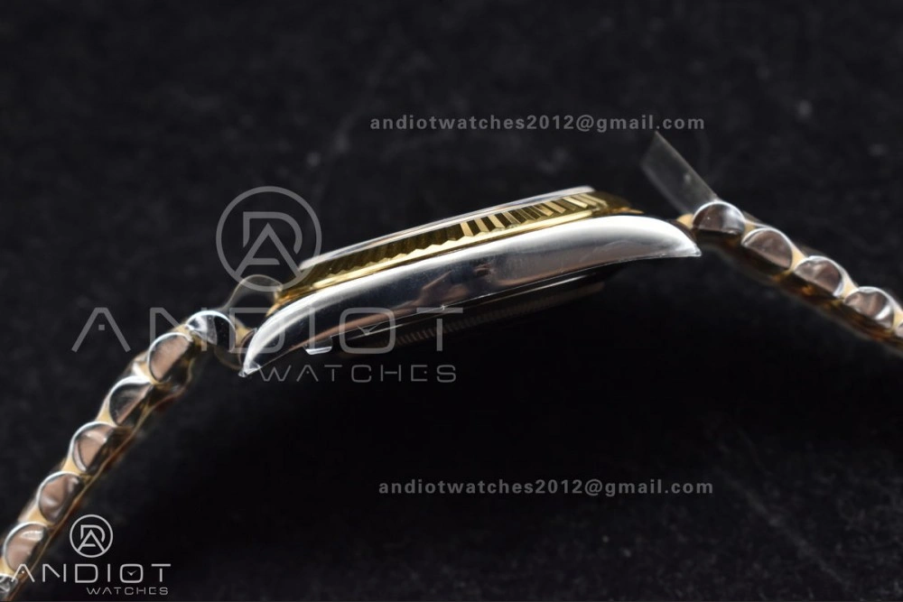 DateJust 41 126333 Clean 1:1 Best Edition 904L Steel Black Stick Dial on SS YG Jubilee Bracelet VR3235