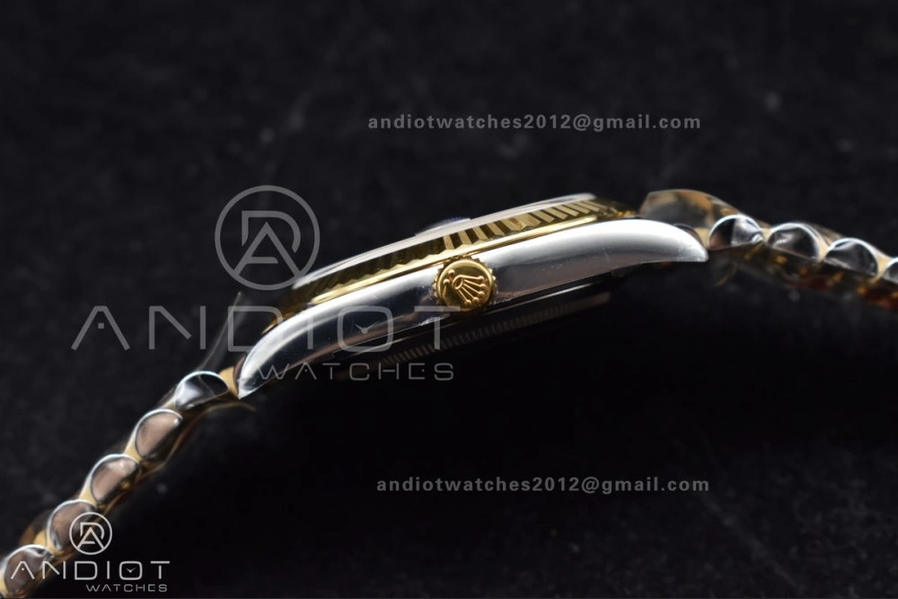 DateJust 41 126333 Clean 1:1 Best Edition 904L Steel Black Stick Dial on SS YG Jubilee Bracelet VR3235