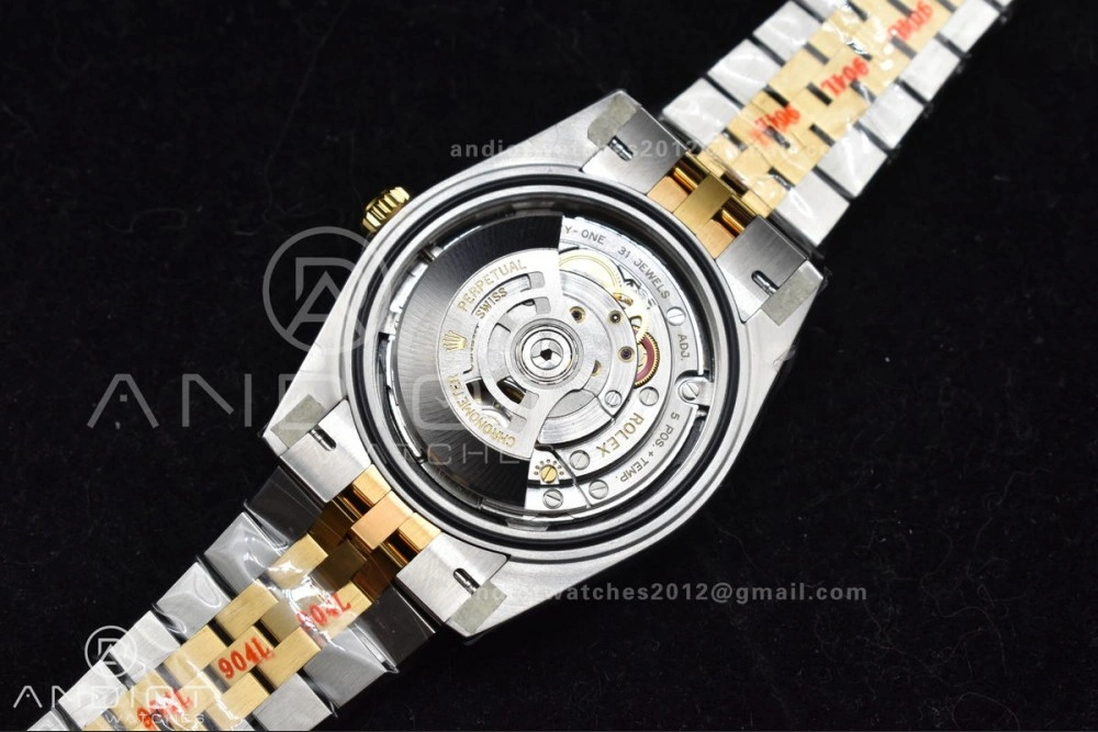 DateJust 41 126333 Clean 1:1 Best Edition 904L Steel Black Stick Dial on SS YG Jubilee Bracelet VR3235