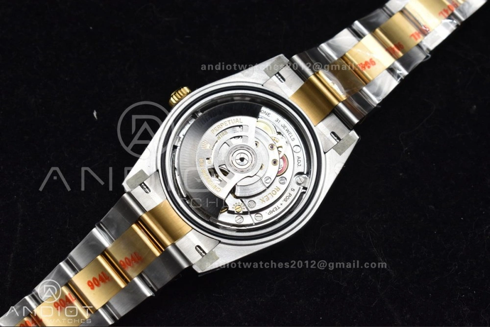 DateJust 41 126333 Clean 1:1 Best Edition 904L Steel Black Stick Dial on SS YG Oyster Bracelet VR3235