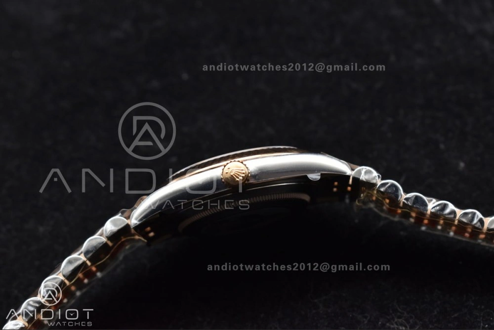 DateJust 41 126333 Clean 1:1 Best Edition 904L Steel Brown Stick Dial on SS RG Jubilee Bracelet VR3235