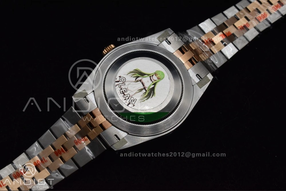 DateJust 41 126333 Clean 1:1 Best Edition 904L Steel Brown Stick Dial on SS RG Jubilee Bracelet VR3235