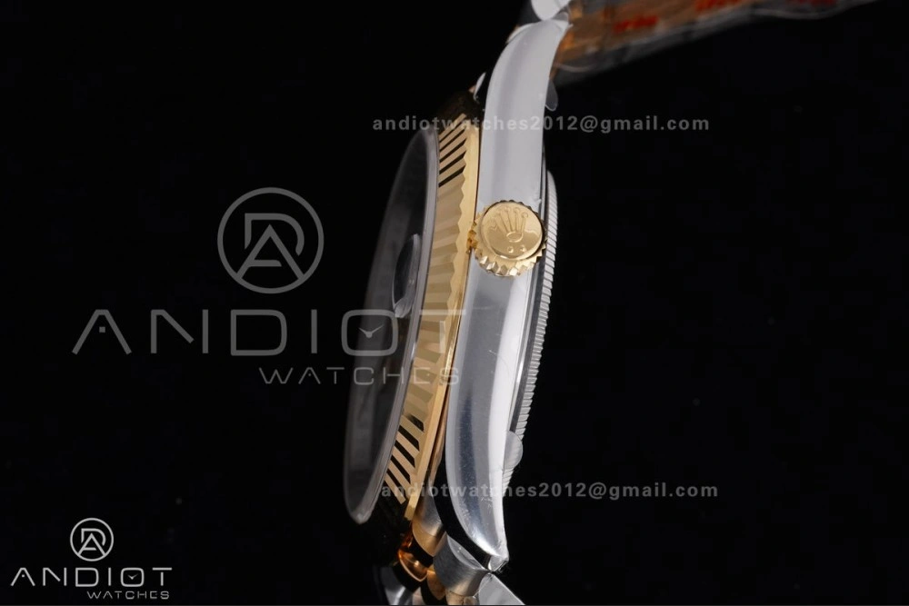 DateJust 41 126333 Clean 1:1 Best Edition 904L Steel Gray Dial Green Roman Marker on SS YG Jubilee Bracelet SH3235 (72 Hours Power Reserve)