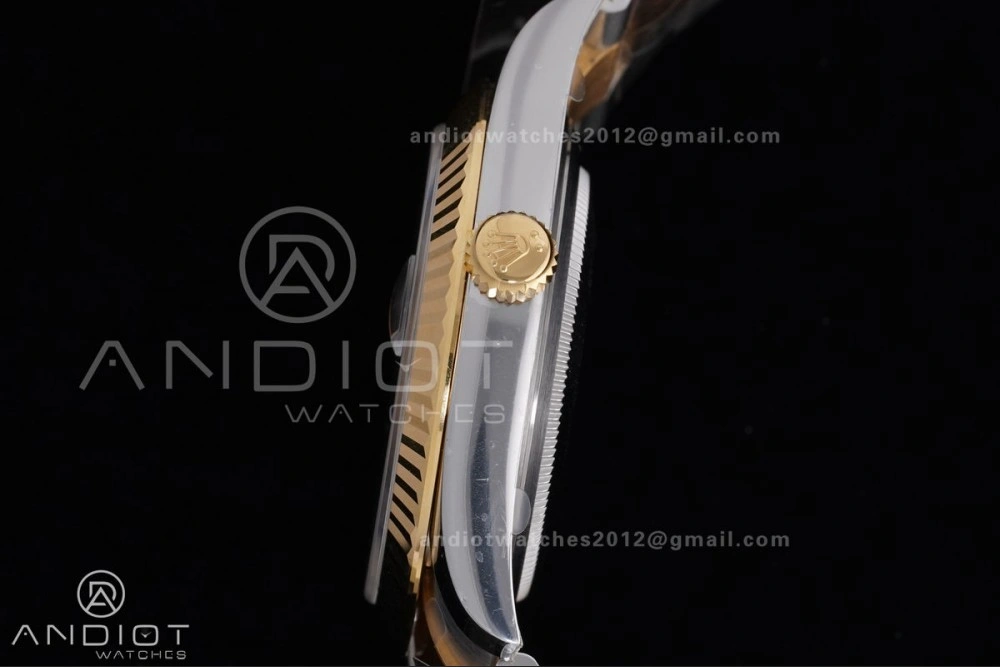 DateJust 41 126333 Clean 1:1 Best Edition 904L Steel Gray Dial Green Roman Marker on SS YG Oyster Bracelet SH3235 (72 Hours Power Reserve)