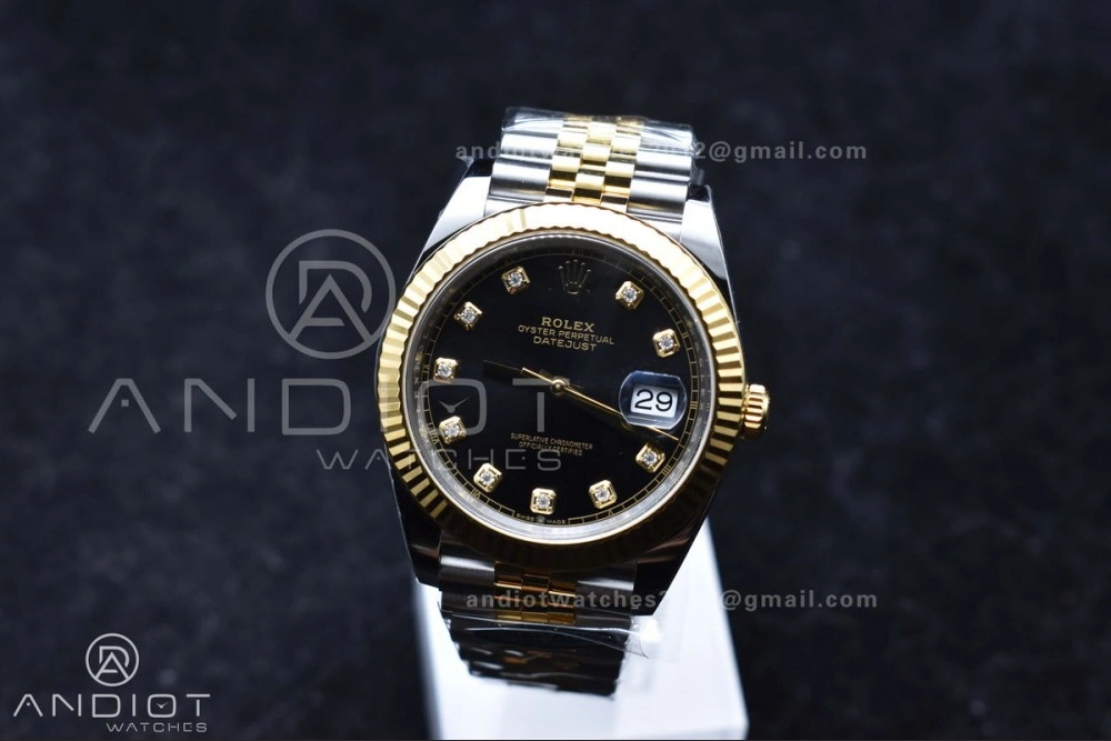 DateJust 41 126333 Clean 1:1 Best Edition 904L Steel YG Diamonds Dial On SS YG Jubilee Bracelet VR3235
