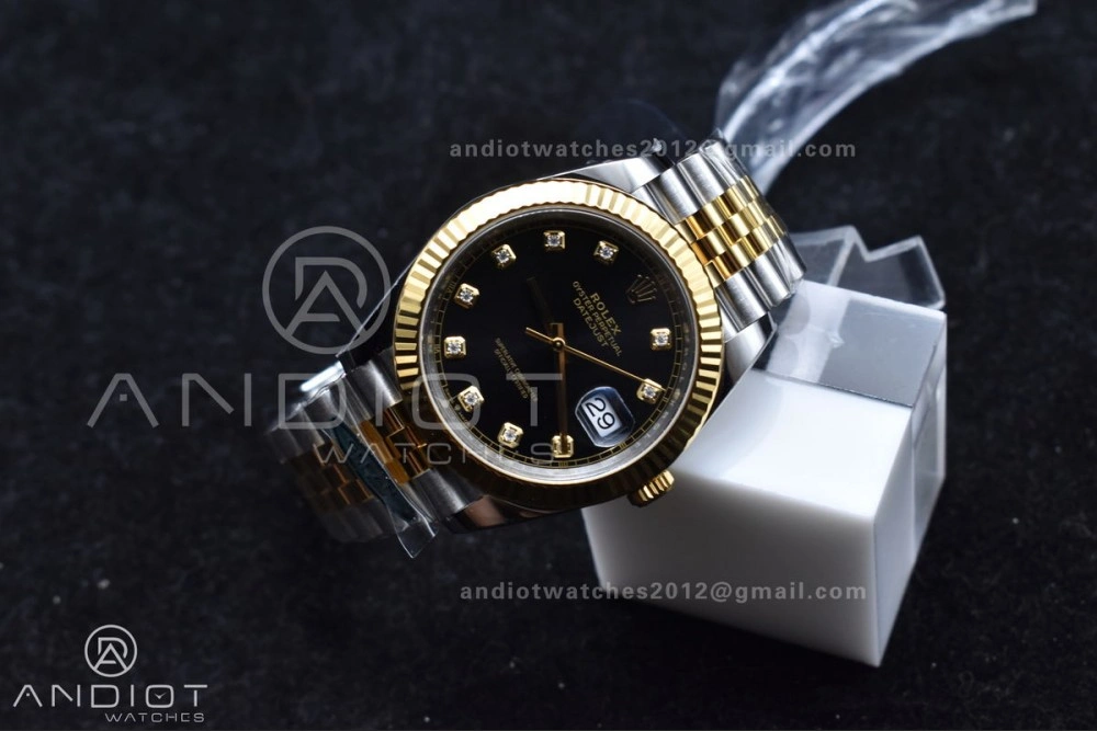 DateJust 41 126333 Clean 1:1 Best Edition 904L Steel YG Diamonds Dial On SS YG Jubilee Bracelet VR3235