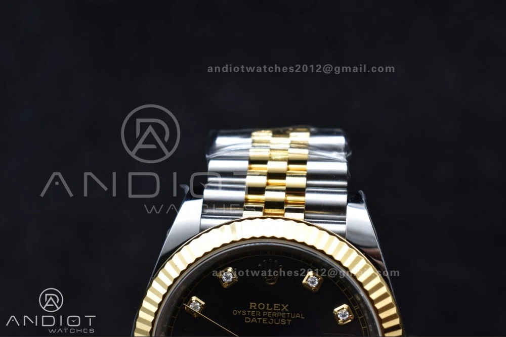DateJust 41 126333 Clean 1:1 Best Edition 904L Steel YG Diamonds Dial On SS YG Jubilee Bracelet VR3235