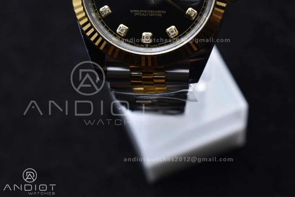DateJust 41 126333 Clean 1:1 Best Edition 904L Steel YG Diamonds Dial On SS YG Jubilee Bracelet VR3235