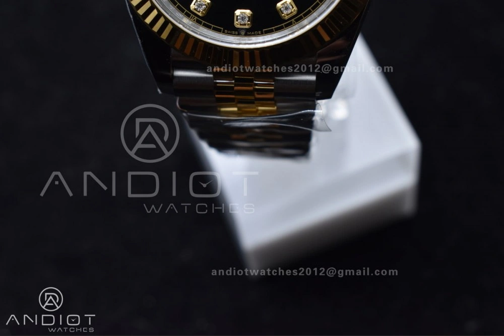 DateJust 41 126333 Clean 1:1 Best Edition 904L Steel YG Diamonds Dial On SS YG Jubilee Bracelet VR3235
